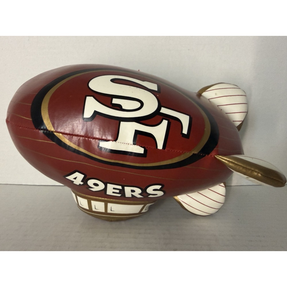Vintage San Francisco 49ers 1998 NFL Good Stuff Plush Blimp Small Red Gold